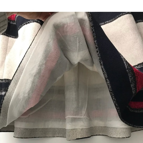 Zara Basic Women’s Full Skirt Color Block Stripe S - Picture 3 of 8